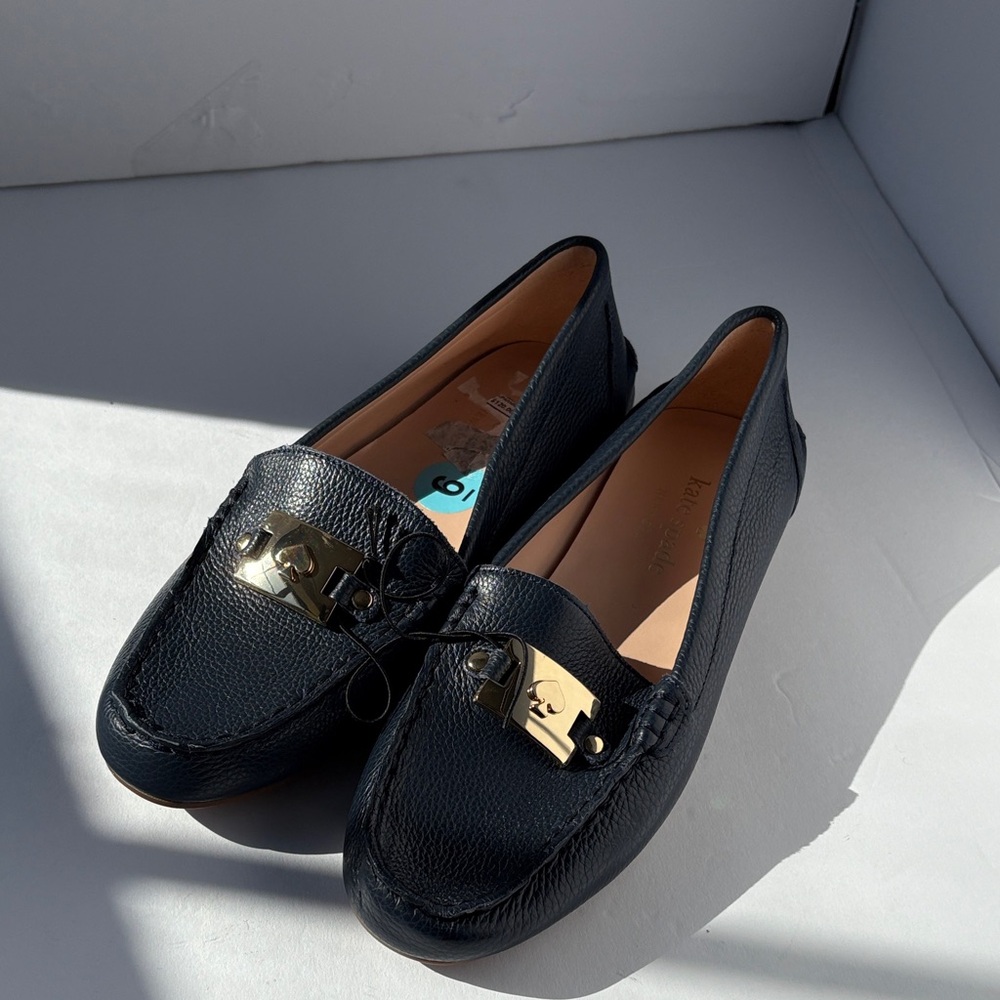 BlueLeather Loafers